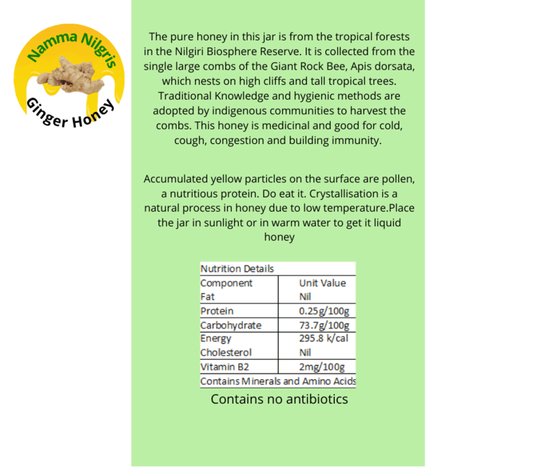 Wild Ginger Honey - 250G Wild Ginger Honey - 250G