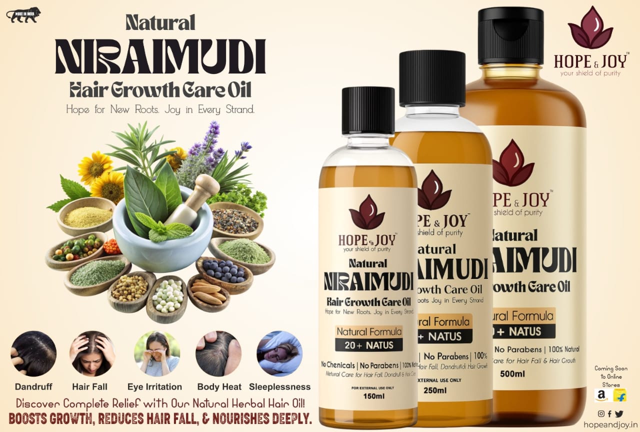 Niraimudi Hair Grow Oil - 500ML (No Chemicals)