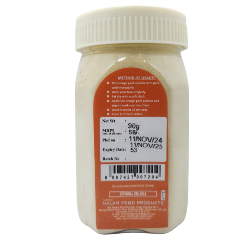 Orange Peel Powder Dry