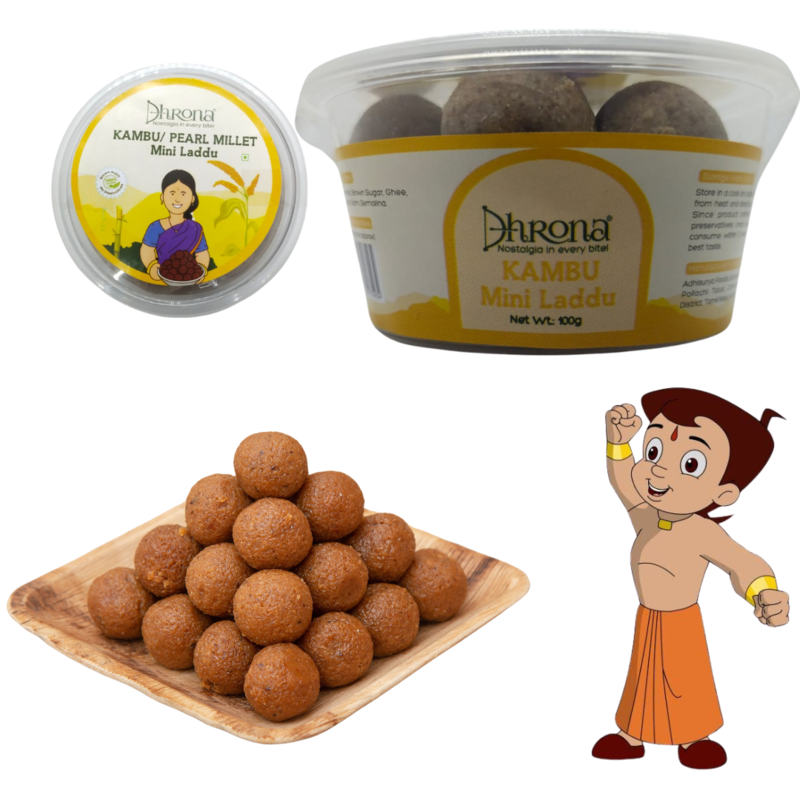 Millet Mini Laddu- Ragi-cholam-Kambu